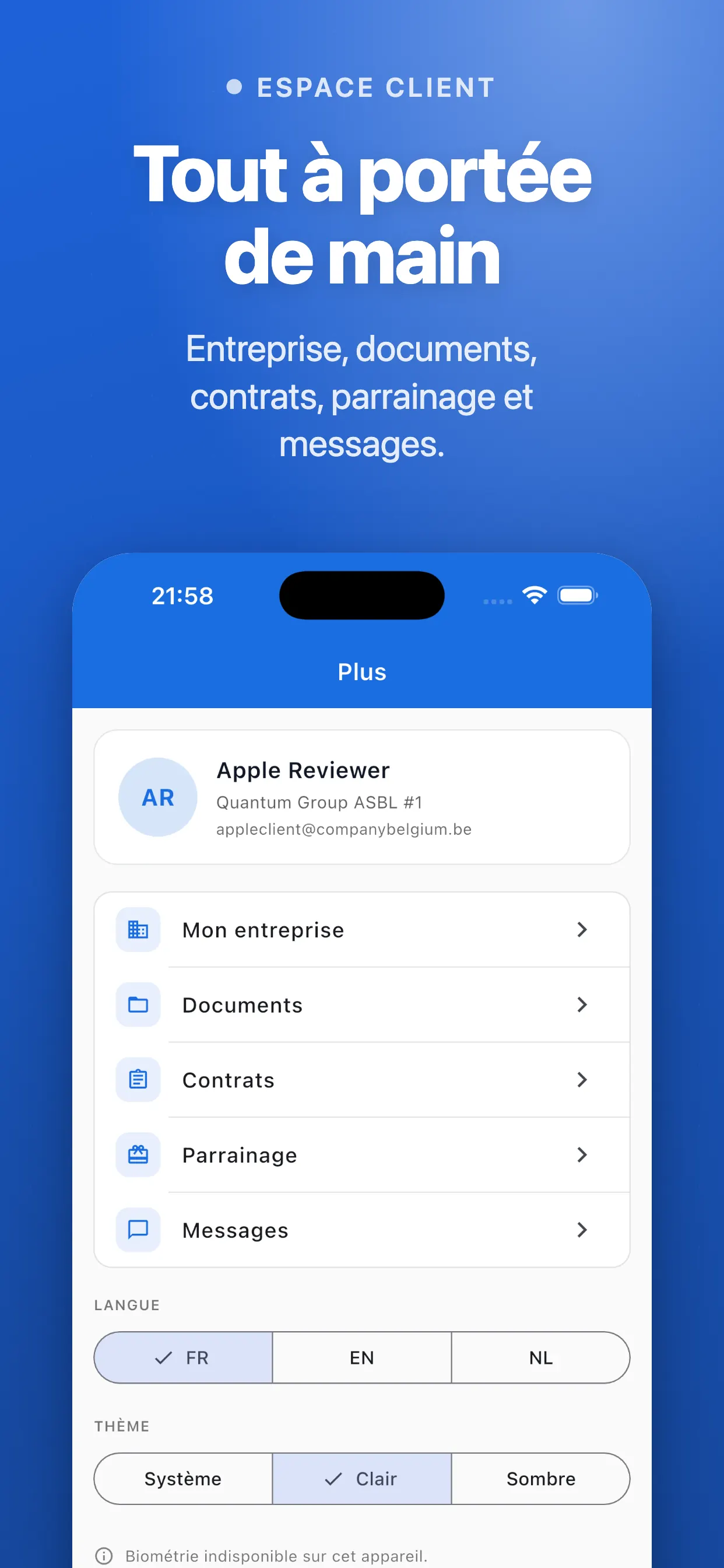 Détail d'une facture en PDF