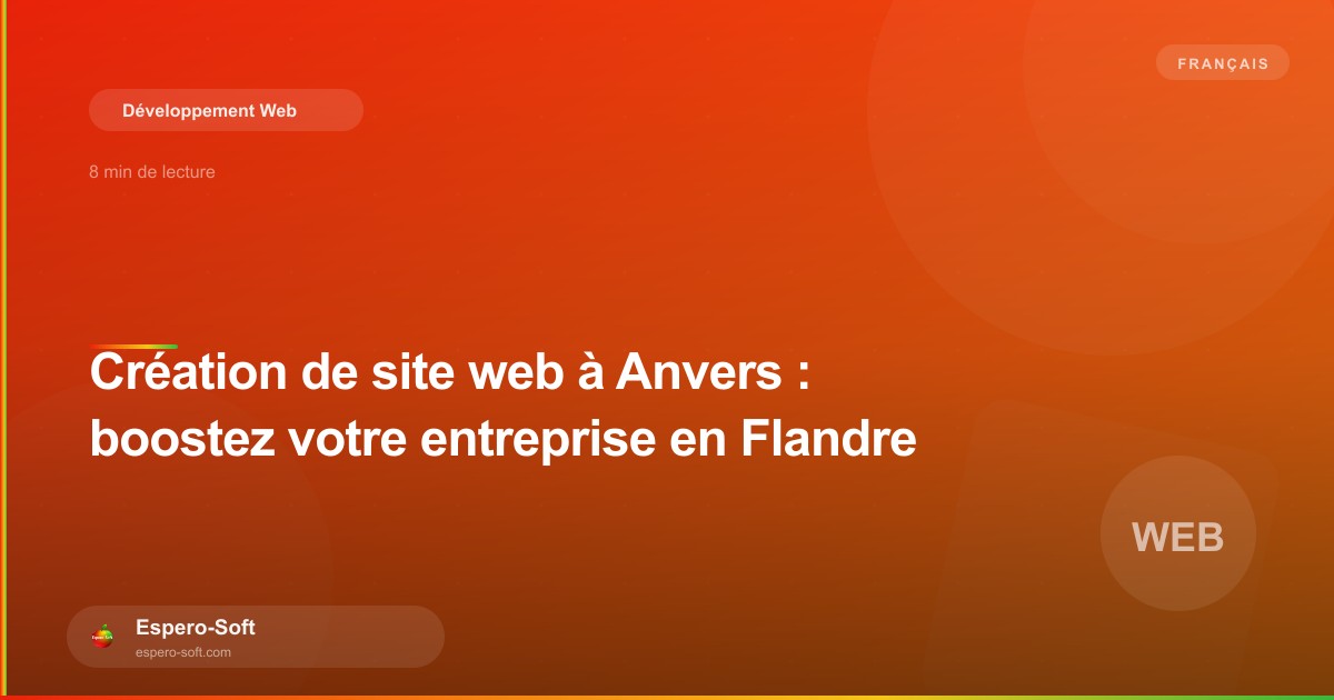 Vue panoramique d'Anvers avec des entreprises modernes et des écrans digitaux